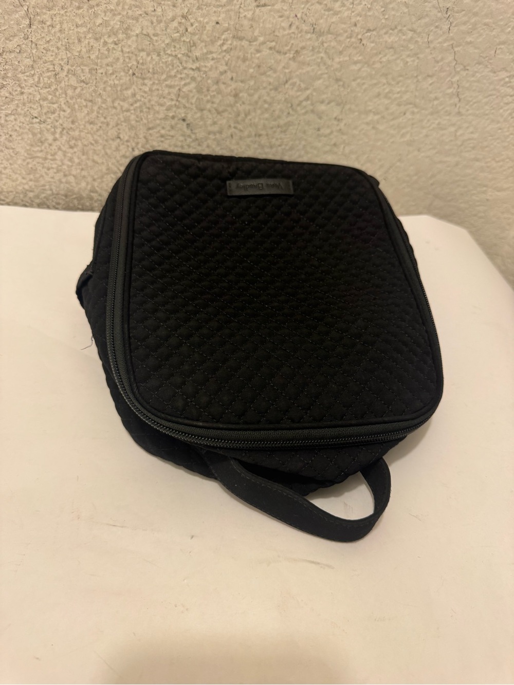 Vera Bradley Black Quilted Toiletry lunch insulated bag